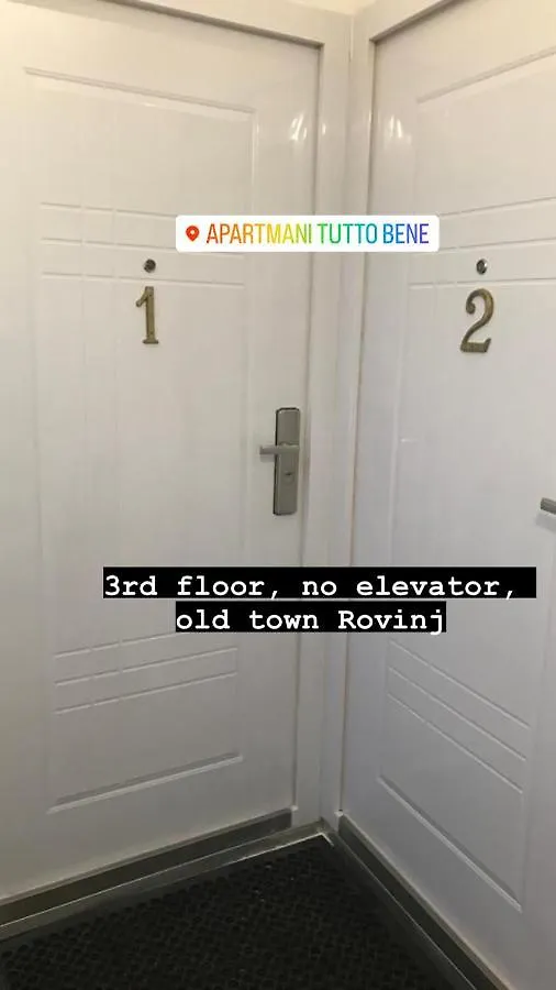 Daire Studio Apartman Tutto Bene Rovinj